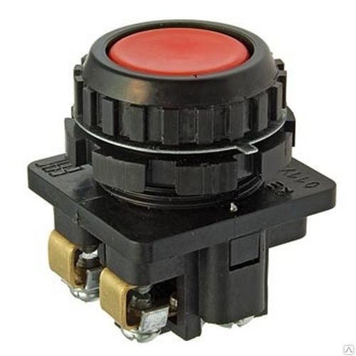 Кнопка КЕ-011 исполнение 2 красная 1НО+1НЗ 660/440В IP40