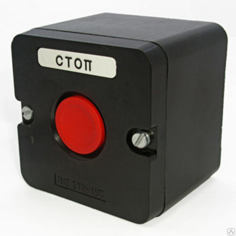 Пост кнопочный ПКЕ 222/1 кнопка красная без фиксации IP54