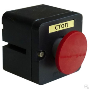 Пост кнопочный ПКЕ 222/1 кнопка гриб красная без фиксации IP54 
