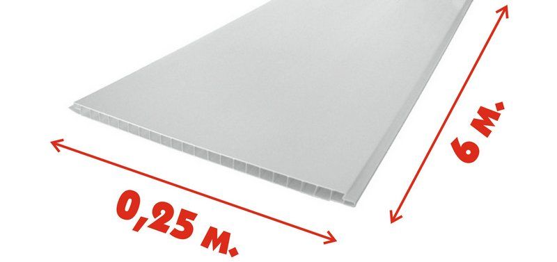 Панель пвх "плт" (9 мм) белая матовая premium 250*6000 мм Пластэк