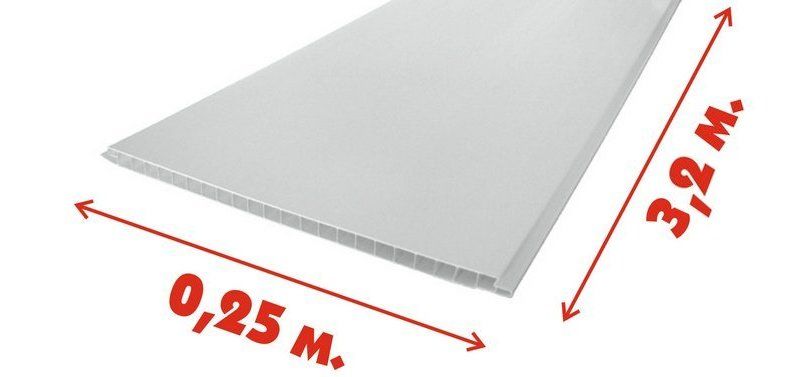 Панель пвх "плт" (9 мм) белая матовая premium 250*3200 мм Пластэк