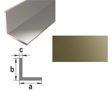 40,0*40,0*2000 (тол.1,8-2,0 мм) уголок профильный защитный алюминиевый бронза