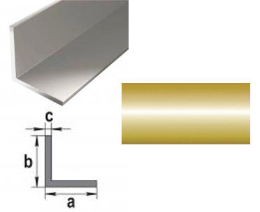 30,0*15,0*1000 (тол. 2,0 мм) уголок профильный защитный алюминиевый золото