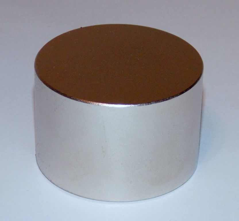 Магнит диск неодимовый 50х20 мм сцепление 89 Кг